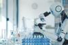 Robot researcher in a lab