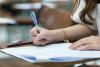 Female student doing handwritten exam