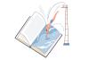Dive into a book illustration