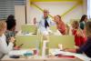 An educator leads a class