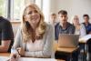 Adult learners in a classroom