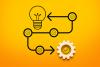 Product-to-market process concept illustration