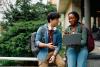 Two happy university students